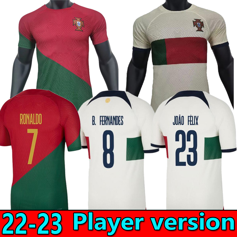 

player version 2022 2023 Portuguese soccer jersey Bruno FERNANDES DIOGO J. DANILO Portuguesa Retro 22 23 Joao Felix Football shirt BERNARDO Portugieser Men uniform, 22/23 home player 2
