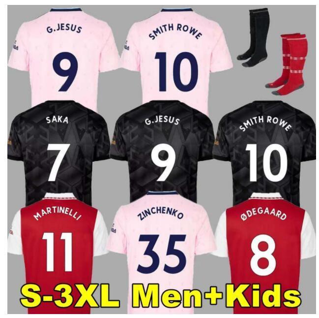 

SMITH ROWE G.JESUS SAKA soccer jersey SALIBA 22 23 Fans Player version ODEGAARD NKETIAH MARTINELLI TIERNEY 2022 2023 football kits shirt Men, 2223 away kids