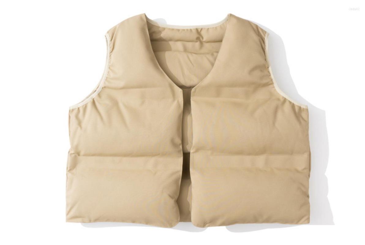 

Men' Down VEST Jacket Parkas Autumn Winter Men Women Sleeveless Double-sided Wearable Outerwear Coat