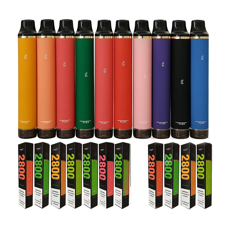 

Original2% 5% Puff disposable E Cigarette Puff Flex 2800 PUFFS Adjustable airflow 8ml E-Lquid 1000Mah battery 25 Flavors Stock Air