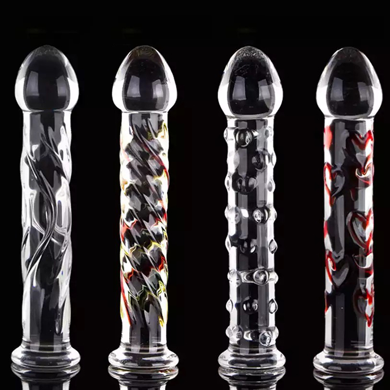 Articles de beauté Nouveaux produits sexy en verre anal plug cristal real gode pénis outils pour hommes femmes cul vagin vis anale artificiel bit
