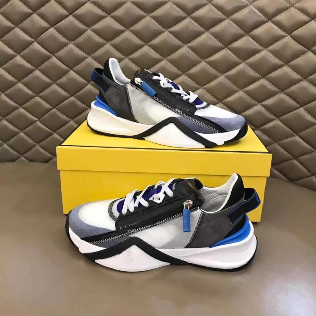 

Designer Brand Sneakers FLOW Perfect Black Men's Sports Zipper Rubber Mesh Lightweight Skateboard Running Shoes Sole Tech Fabric Outdoor Sneakers
