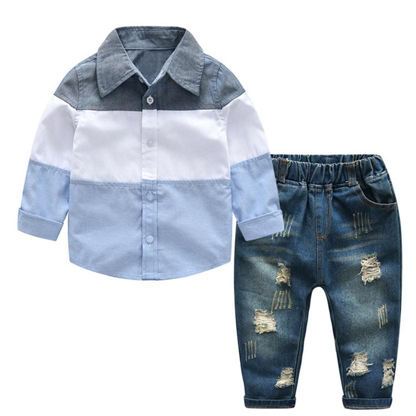 

kids designer clothes boys Autumn Winter Boy Clothing infant boy kids tracksuit set 2019228U, Blue
