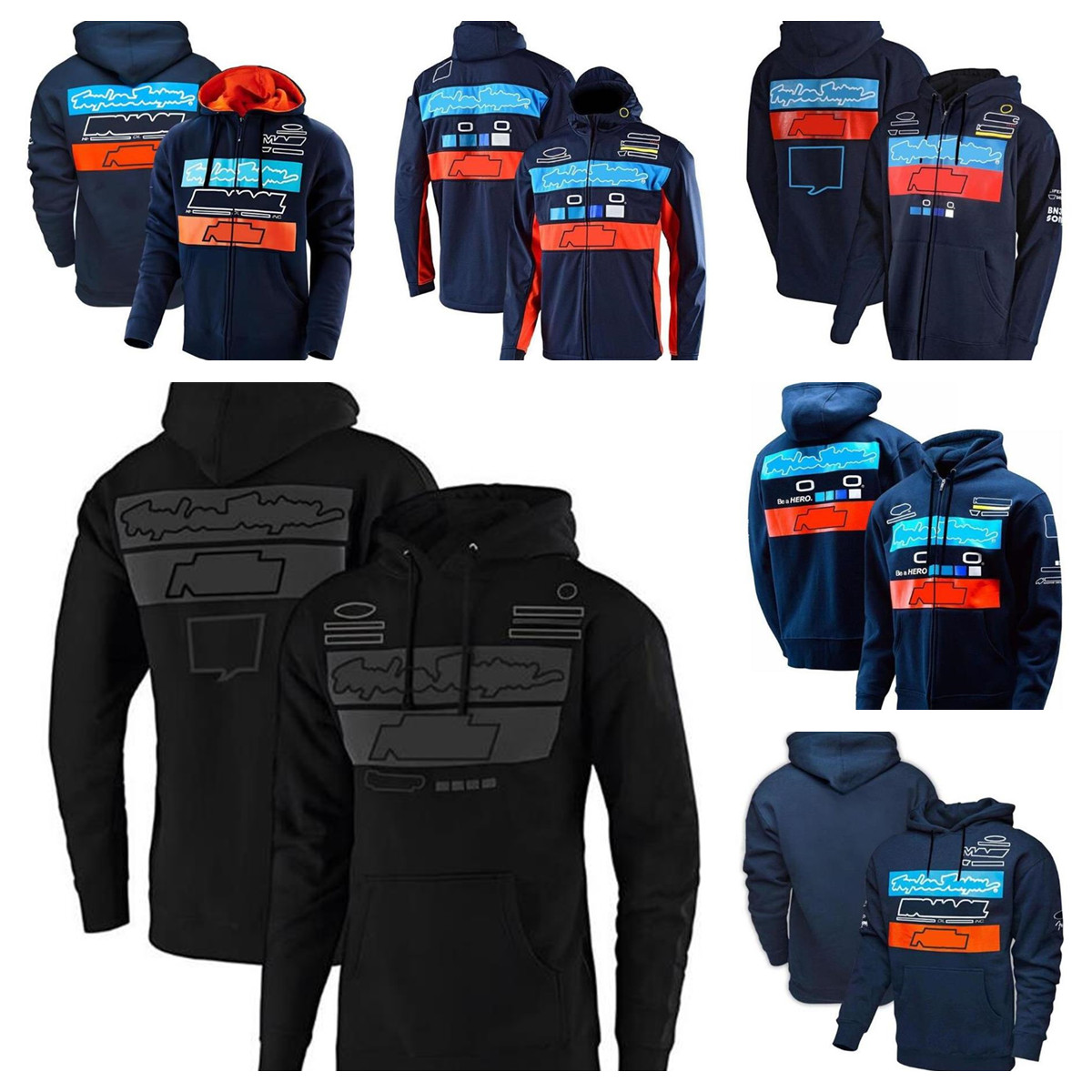 

2022 new motorcycle racing suit spring and autumn team hoodie same style customization
