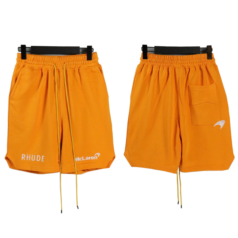 

Orange Embroidery Shorts Men Women Best-Quality Drawstring Breeches