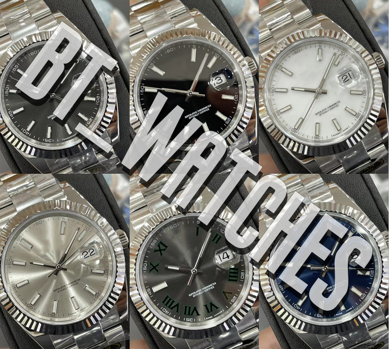 

41mm Watches Men 904L Steel Watch Men's Automatic Cal.3235 Eta Mint Green Clean Factory Jubilee Bracelet Wimbledon CleanF Flute Bezel Rhodium Gray Blue Wristwatches, Tool