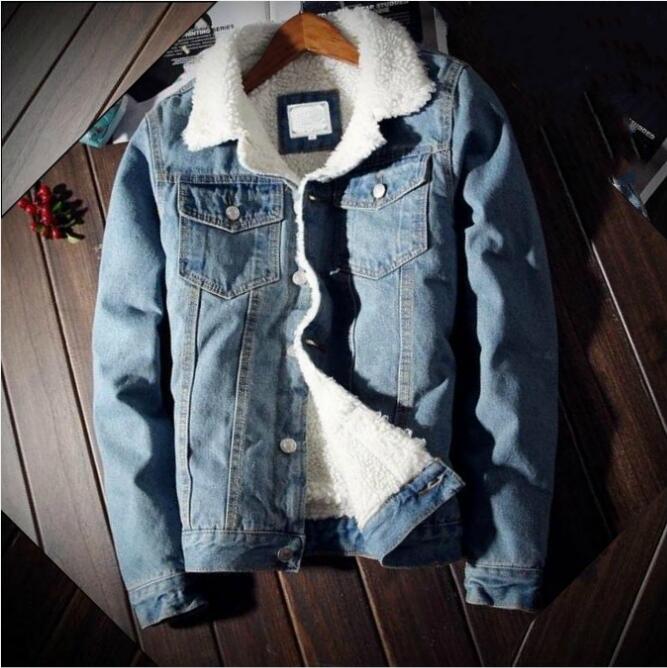 Designer de luxe Hommes Denim Veste et Manteau À La Mode Chaud Polaire Épais Veste Hiver Mode Hommes Jean Outwear Mâle Cowboy TOPS Plus La Taille