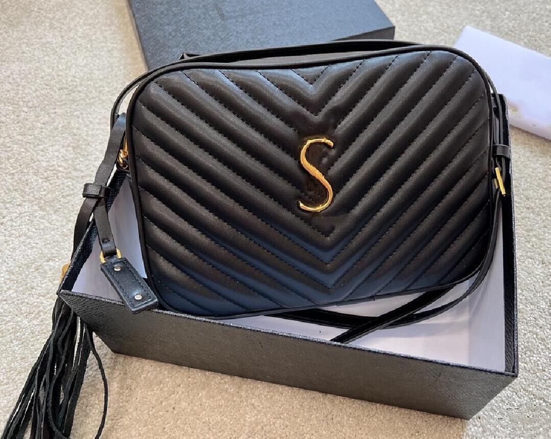 

5A Genuine Leather Women Handbags purse woman bag SOHO DISCO tassel zipper Shoulder bags Crossbody Come With box Messenger Luxurys Designer bag handbag, Yellow