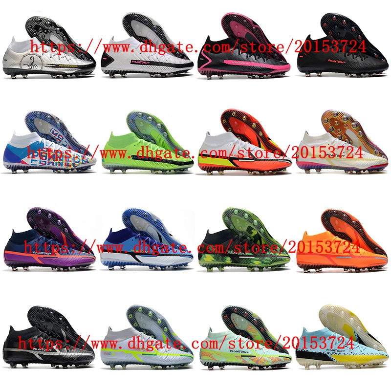 

Mens Soccer shoes Phantom GT Elite Dynamic Fit AG-PRO Cleats Crampons de football Boots Classic Firm Ground outdoor scarpe da calcio Soft Leather Training, As picture 4