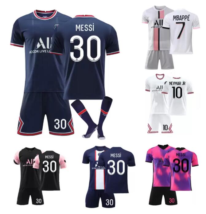 

22 23 PSGS MBAPPE MESSIS soccer jerseys WIJNALDUM RAMOS HAKIMI Maillots de football shirts kit ICARDI VERRATTI Vitinha Donnarumma Fans Player Version, 22/23 fans version home