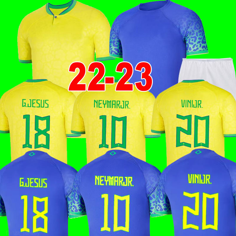 

World Cup 2022 2023 soccer jersey Camiseta de futbol PAQUETA BRAZILS NERES COUTINHO football shirt JESUS MARCELO PELE CASEMIRO brasil 22 23 maillots National Team, 22-23 away kids