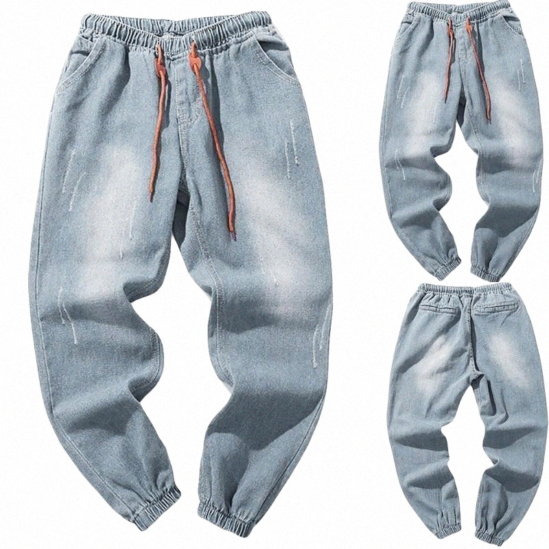 

men' Pants 2022 Casual Long Skate Board Stright Fashion Pocket Plus Size Jeans Hip-Hop Sweatpants Trousers C0Qt#, Blue