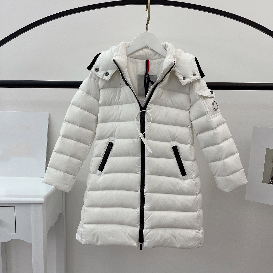 Kid Designer Down Coat Kids Coats Baby Clothes Hooded Thick Warm Outwear 2022 Girl Boy Girls designers Long A-shaped Zipper Jackets
