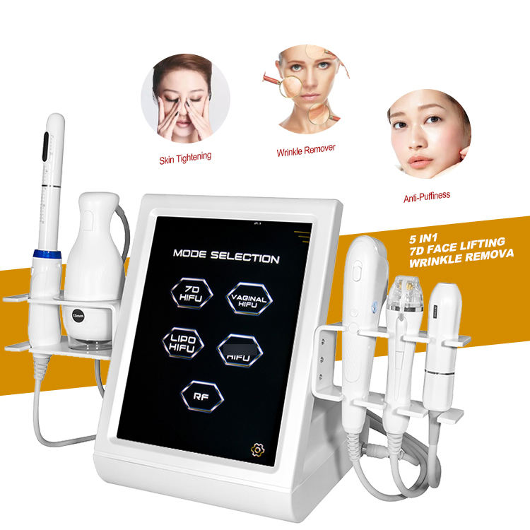 Équipement de beauté multifonctionnel 6 en 1 Rajeunissement Lifting du visage 7d Hifu Vmax Rf Micro Needling Hifu Vaginal Tightening Machine Equi