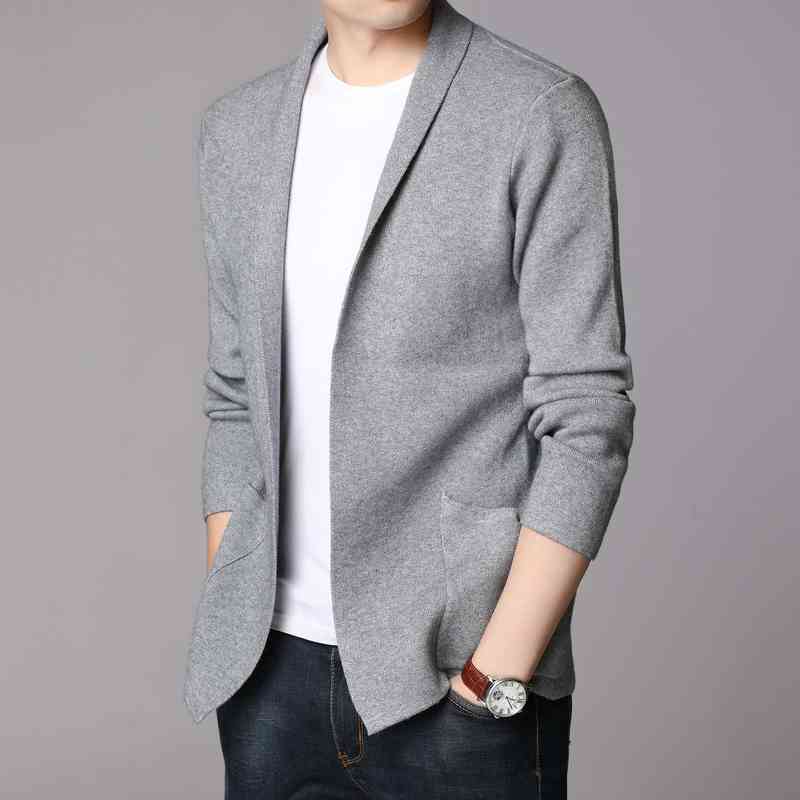 

Men's Sweaters 2020 New Winter Fashion Men Thick Slim Fit Jumpers Vest Sweater Male Knitwear Warm Korean Style Solid Casual Clothing K44 J220915, Grey