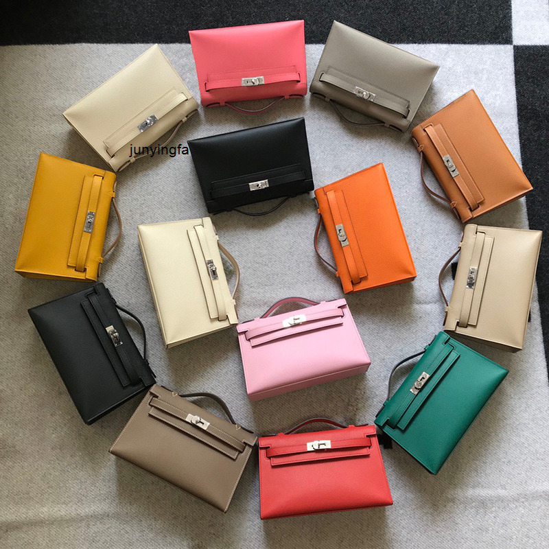 

Designer Kellyss Bags Next Generation 2023 New Summer Ins Versatile Leather Small Women's Net Red Portable Single Shoulder Diagonal Ayw, Palm print - white (gold buckle)