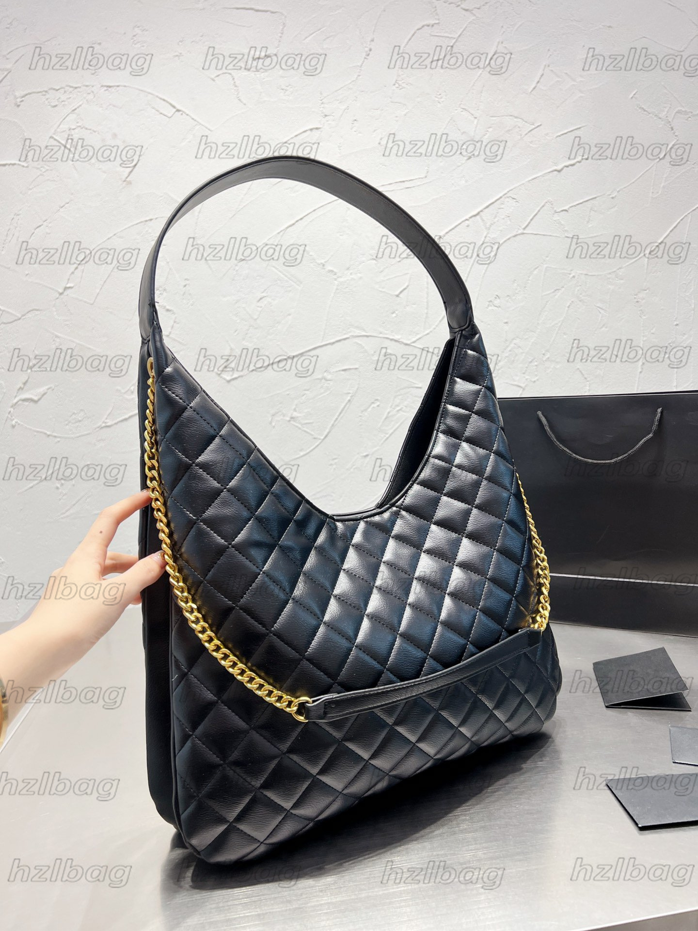 

Gaby Quilted Textured Shopper Large Capacity Shoulder Bags Fashion Designer Underarm Bags Totes, 01