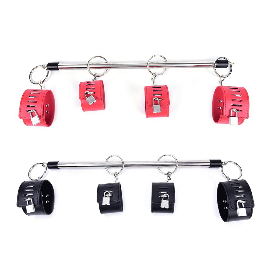 

50cm Leg Spreader Bar Bondage Wrist Ankle Restraints Handcuffs Resistance Bands For Women Men213D