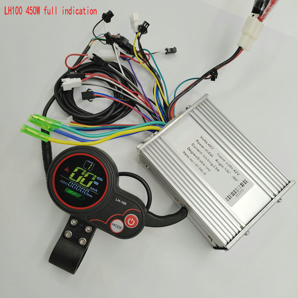 

LCD display LH100 white colored scrreen with shifter BLDC controller 24v36v48v60v450w for electric bike accessory scooter