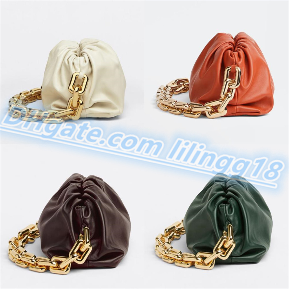 

High leather CHAIN POUCH Clutch Bags shoulder bags Cross body purses totes Luxury Multi color selection Women's Handbags Evening Bag purse, High-quality