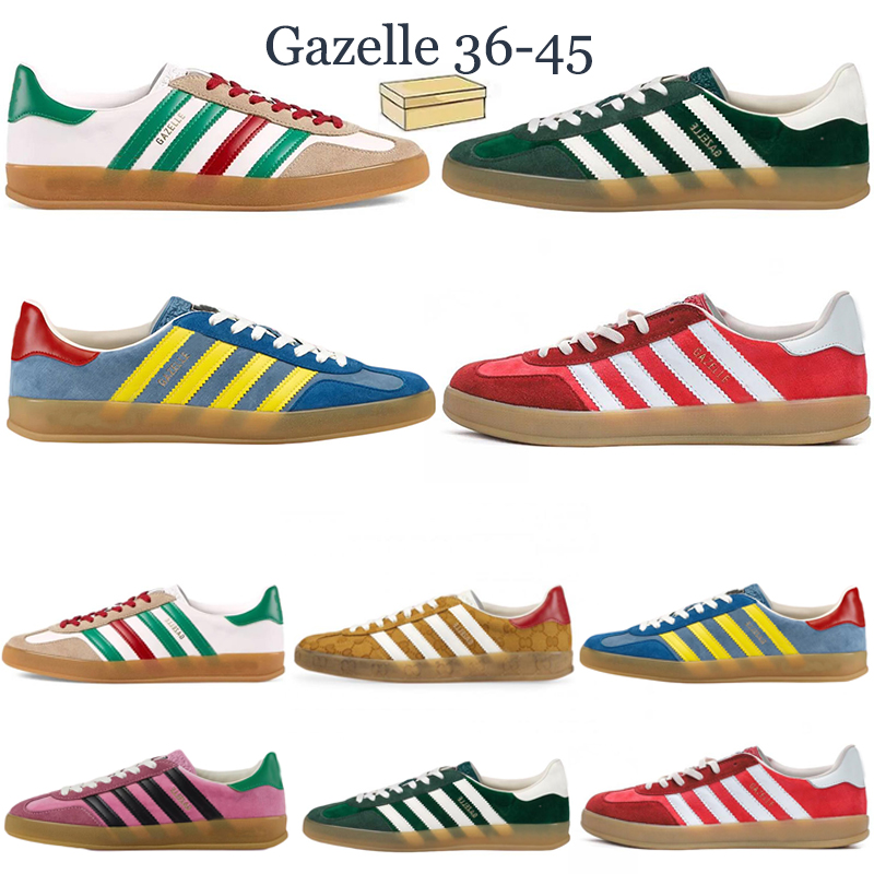 

Sports Sneakers Samba Gazelle shoes Casual Shoe Men Women Gazelles White Green Mens Pink Brown Ice Blue Trainers Platform, Gazelle yellow