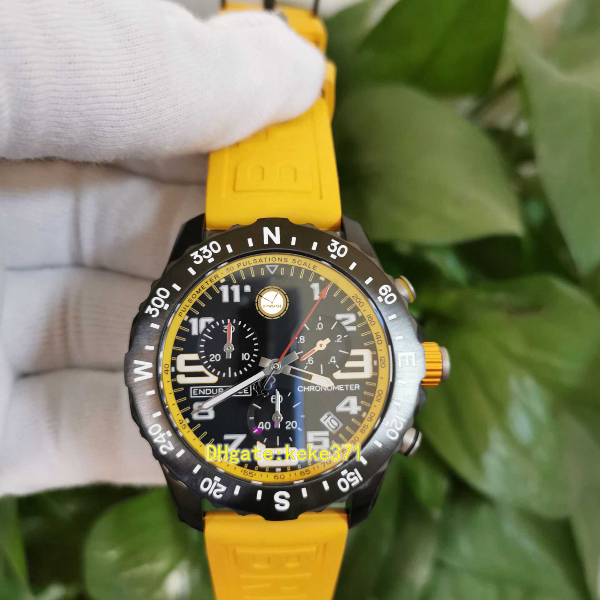 

Fashion Perfect Quality men Watch Wristwatches X82310A41B1S1 44mm Speed Stainless Natural rubber strap Yellow Dial ETA VK Quartz Chronograph Working Mens Watches, Buy watch