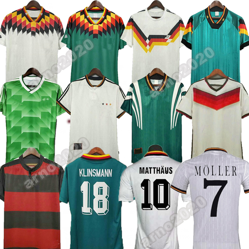 

World cup Soccer Jersey GermanyS Retro Littbarski BALLACK KLINSMANN 2006 2014 shirts KALKBRENNER 1996 2004 Matthaus Hassler Bierhoff KLOSE, 2014 away