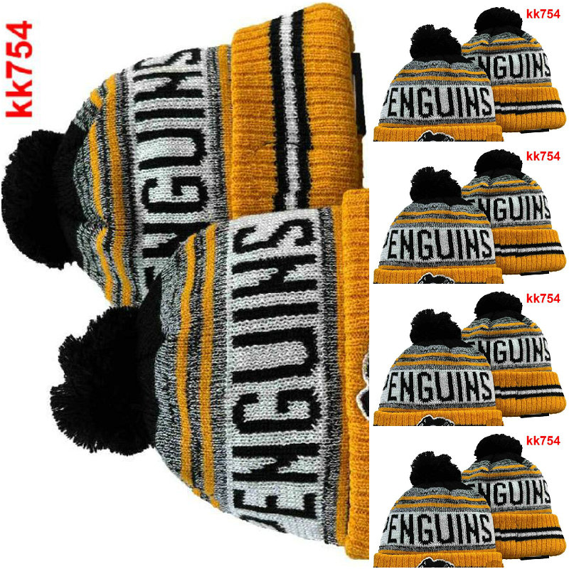 

PITTSBURGH Beanies Cap Wool Warm Sport Knit Hat Hockey North American Team Striped Sideline USA College Cuffed Pom Hats Men Women Bonnet Beanie Skull Caps, 20