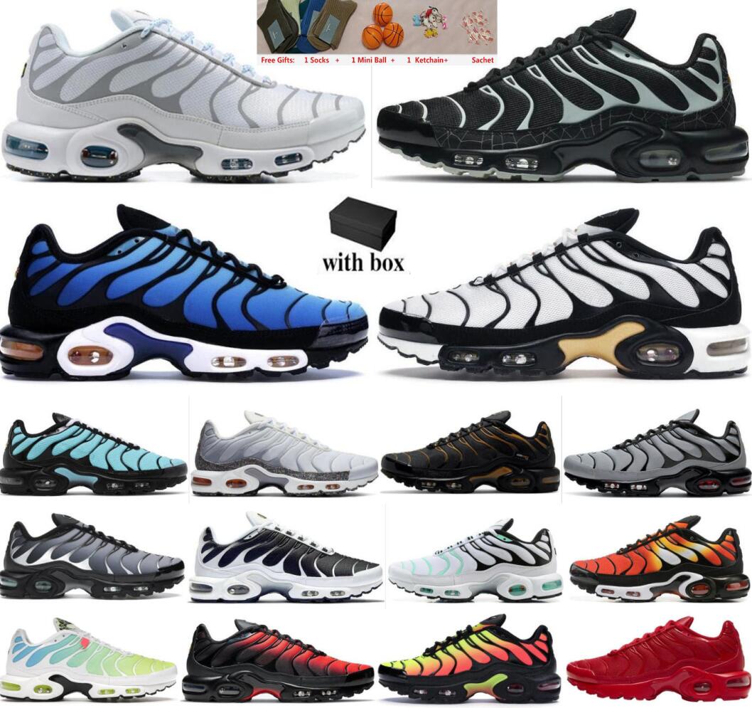 

Tn Plus 3 Men Shoes Sports Trainer Sneakers Tuned Iii 3S Laser Blue White Aquamarine Obsidian Hyper Violet Deep Parachute Ghost Green Triple Black with box 36-46, Gifts
