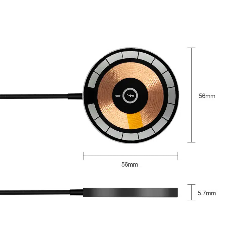 

Transparent Wireless Charger Magnetic charging Pad with Shell for iPhone 14