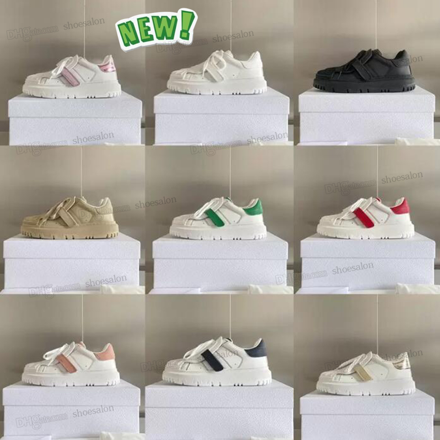 

2022 Designer woman Fashion Casual Shoes ID SNEAKER Rubber Womens Hommes White Calfskin platform Lace-up Adhesive Convenient buckle Tongue Sneakers, Shoesalon