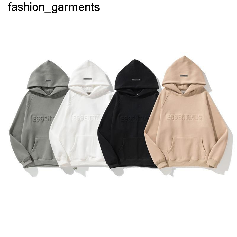 

Men' Hoodies Sweatshirts Tide Brand Thread essential Letter Embossed Fleece Hoodie Sweater Men' and Women' Outwear, White