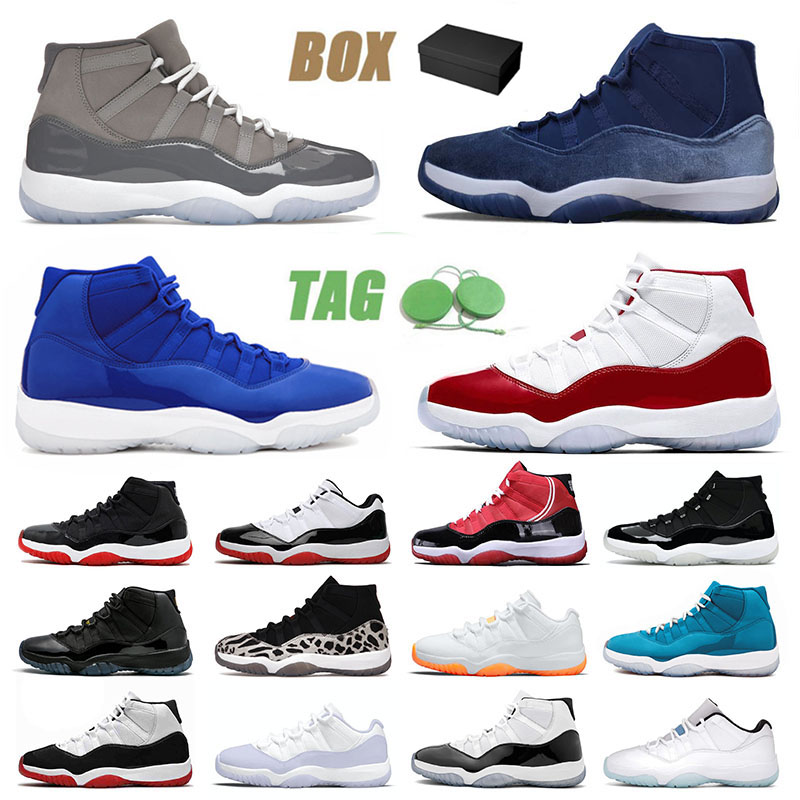 Mens Womens Jumpman 11 Basketball Shoes With Box Miamis Dolphins Midnight Navy High 11s XI Low Legend Blue Cool Grey Sports Sneakers Trainers Big