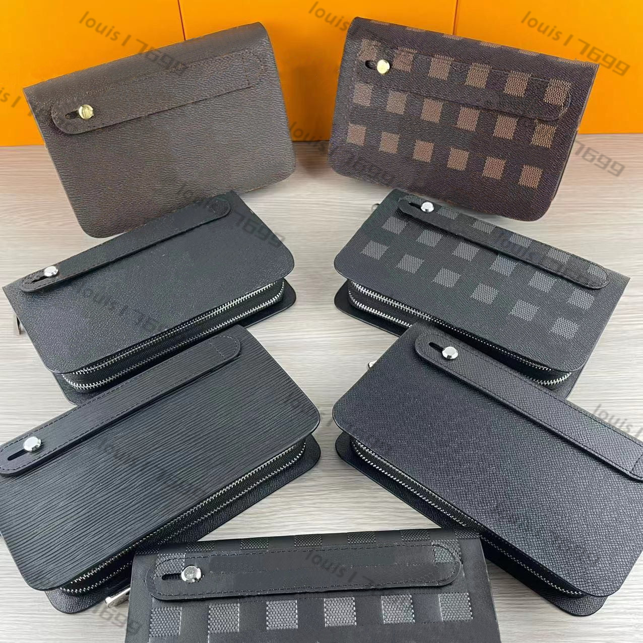 

Luxurys Designers Wallets Purses Fashion long Wallet Monograms Empreinte Leather Classic Double zipper Pallas Bag Zlppy Embossing wallet Purse M2012 21cm, No payment required