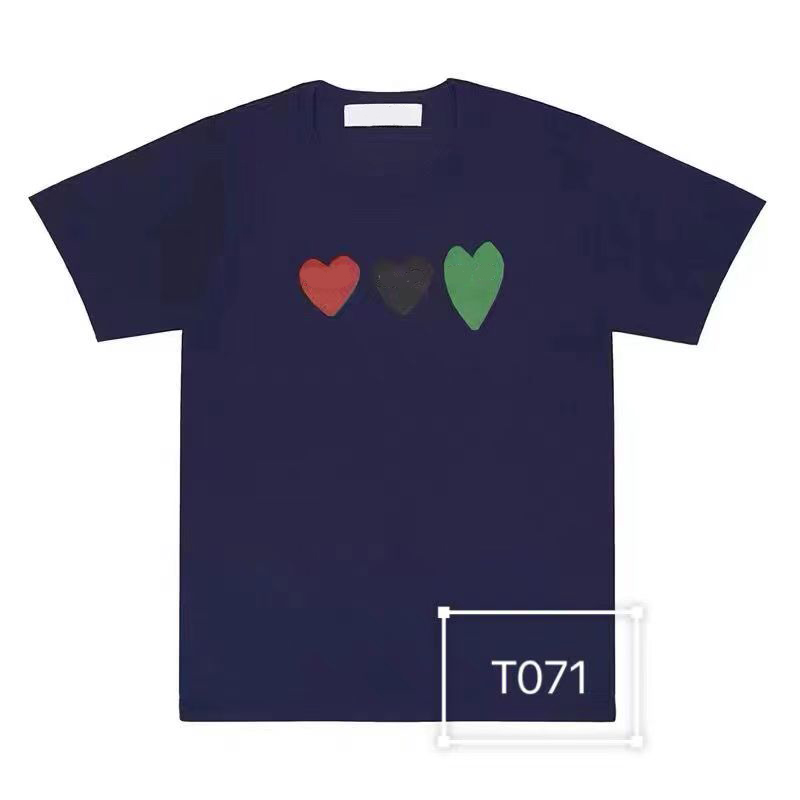 

Women's Play Designer Men's T-Shirts Casual Des Badge Garcons Quality Print Short Sleeve Short T-Shirt Couple Hearts Tshirt XHOK