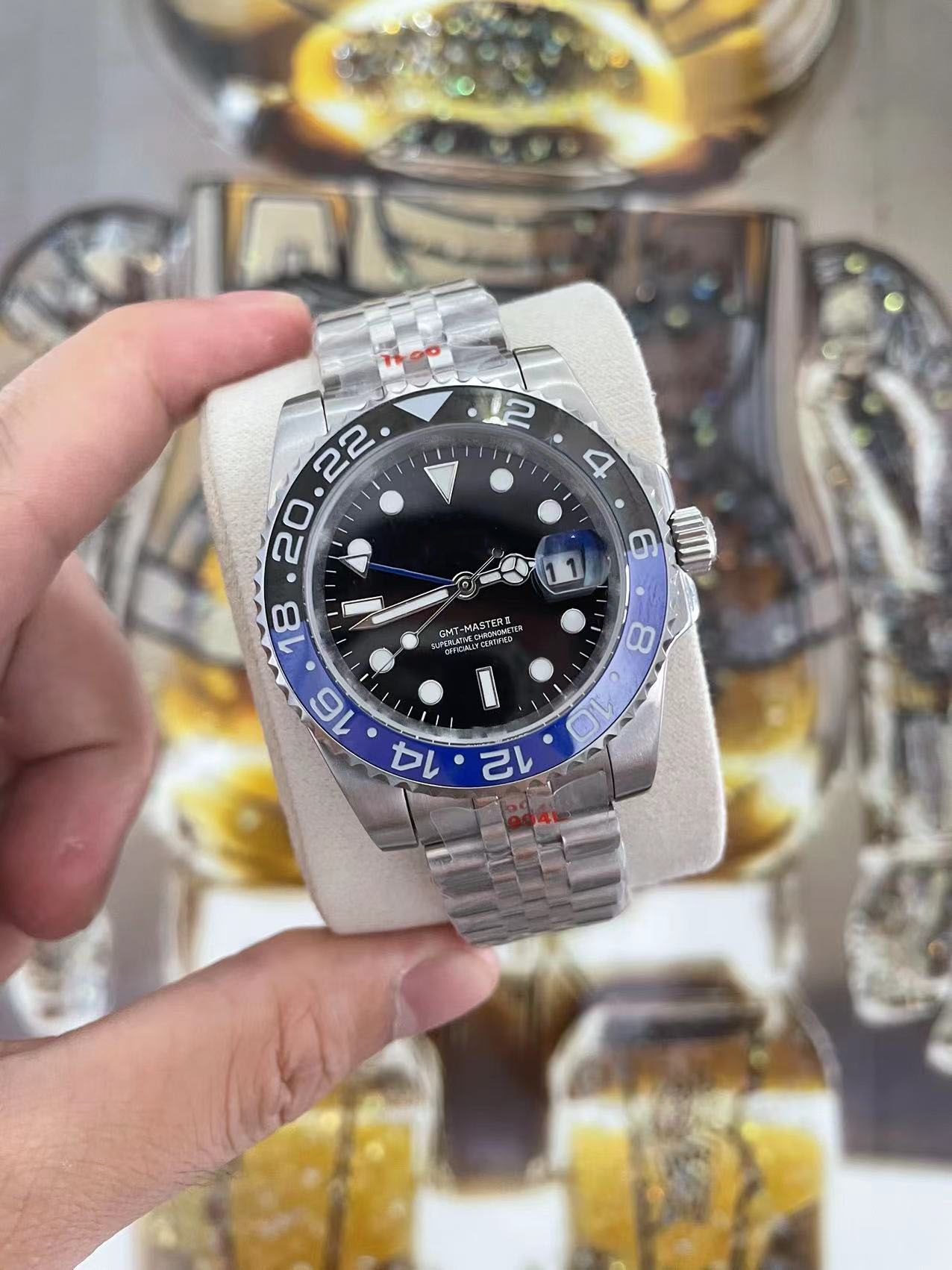 

U1 Factory Classic Men's Watch Automatic Mechanical 2813 Movement 904L Stainless Steel Watch Size 40MM Super Luminous Waterproof Sapphire, 0.8mm