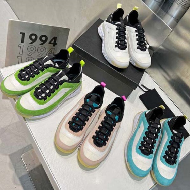 

Designer Luxury Shoes Running Reflective Shoes Trainers Leisure Shoe Vintage Suede Leather All-Match Stylist Sneaker Patchwork Platform Lace-Up Print, #40 box