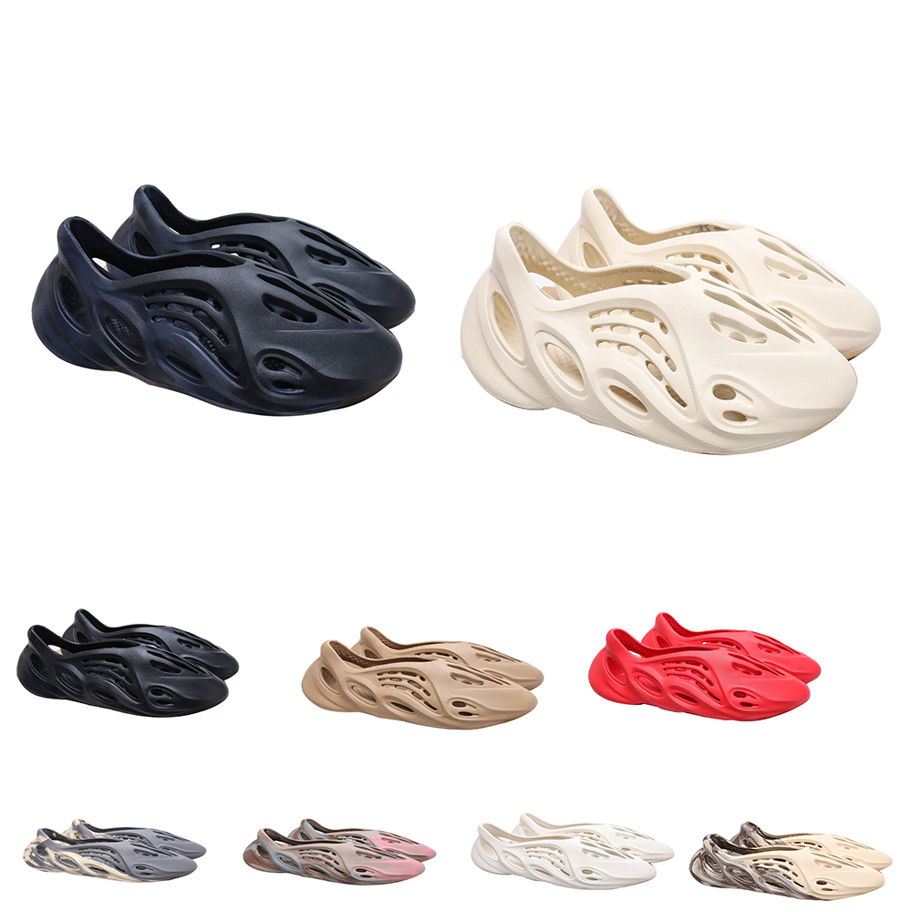 

NEW Designer Sandal Foam Runner EVA Rubber Slides Pantoufle Slip on Shoes Waterproof Mule Kanyes Slipper Flax Ochre Bone Brown Onyx Sand Size 36-47, Customize