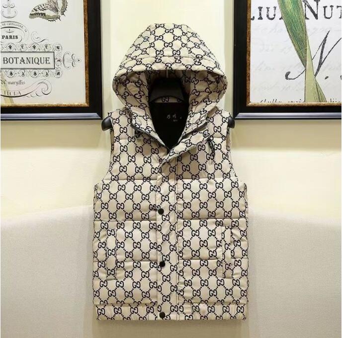 

Men's Vests Down jackets Luxury Keep warm Apple top winter for men and women thicken outdoor coat, 07