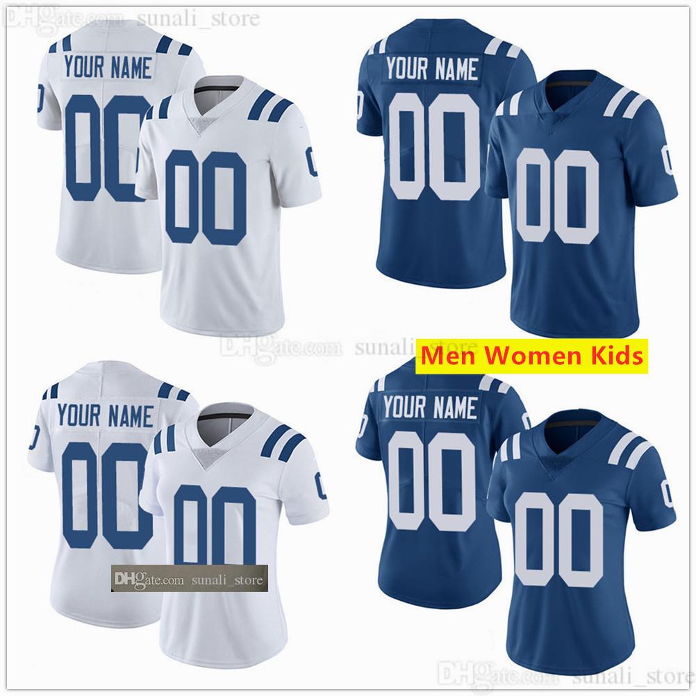 

College wear Stitched Football Jersey 2 Carson Wentz 13 T.Y. Hilton 28 Jonathan Taylor 53 Darius Leonard 25 Marlon Mack 56 Quenton Nelson 1, Women or kids