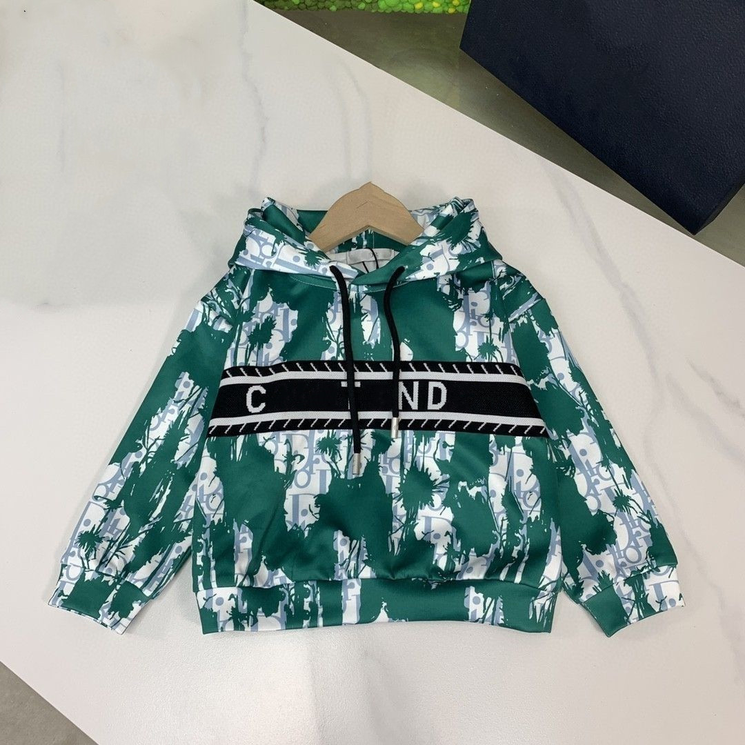 kids Designer Clothing Sets Children Set Baby Clothes Tracksuit Hooded Pocket Fasion Long Sleeve With Letters 2 Pieces Sweatshirts Pullover Sport-image-805308851