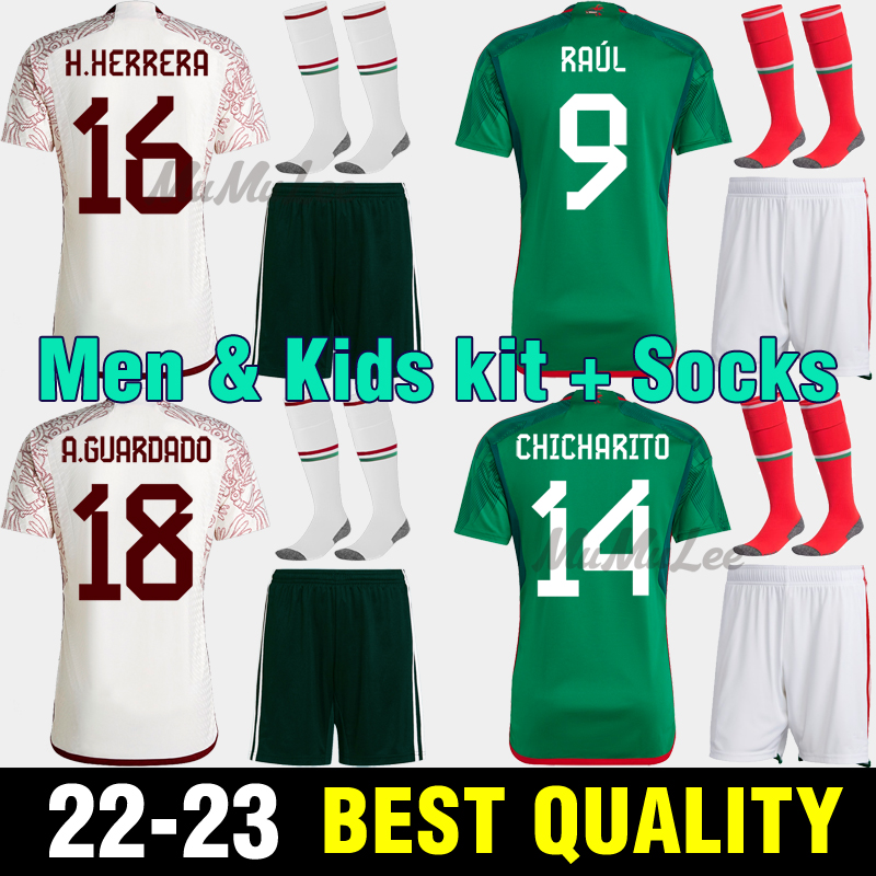

22 23 Mexico Soccer Jerseys H. LOZANO CHICHARITO RAUL 2022 WORLD CUP fans player R. FUNES MORI Football Shirt HERRERA OCHOA GUARDADO Camiseta de futbol men kids kit