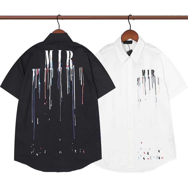 

Mens T-Shirts Casual Shirts short sleeve Print plus size Men Classic Business Button Lapel Slim fit high quality shirt men's solid color shirt Stylish simplicity