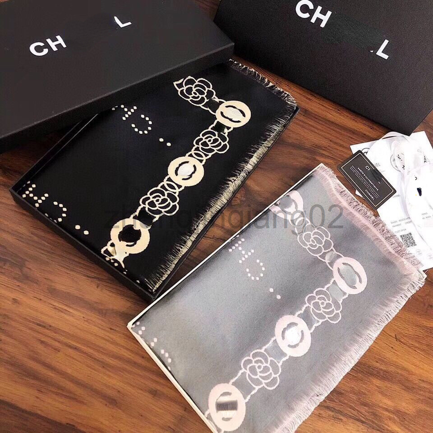 

Designer Cashmere Head Channel Scarf For Woman Mens Lovers Autumn Winter New Casual Fashion Warm Shawl Tassels On All GG CC Scarf