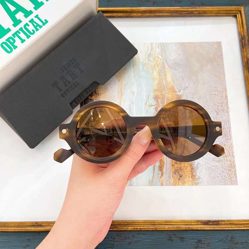 

2022 New Retro Round James Tart Sunglasses Women Men Classic Sun Glasses Brand Fashion Shades Eyewear UV400 467