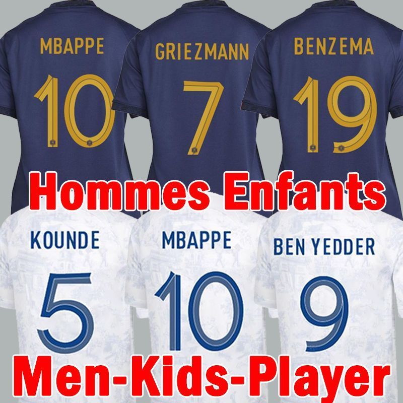 

TopQuality Mbappe World Cup Tees France Football Shirt Maillot De Camiseta Griezmann Pogba Fussball Trikot Giroud Kante Dembele Enfant Soccer kit, World cup home