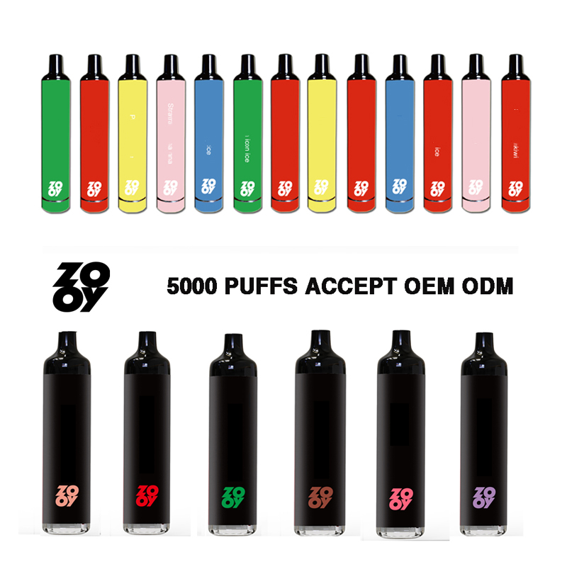 

Original Electronic Cigarette ZOOY PRO 5000 Puffs Disposable Vape Devices 12ml with 650mah rechargeable Battery 2% 20mg Sigarette vapes pen bang bc 5000hits bars