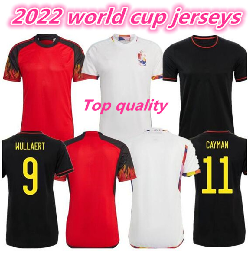 

2022 2023 Belgium adult Soccer Jersey hazard World Cup jerseys COURTOIS LUKAKU TIELEMANS 22 23 Michy Batshuayi Kevin De Bruyne KOMPANY Football man Shirt Kits