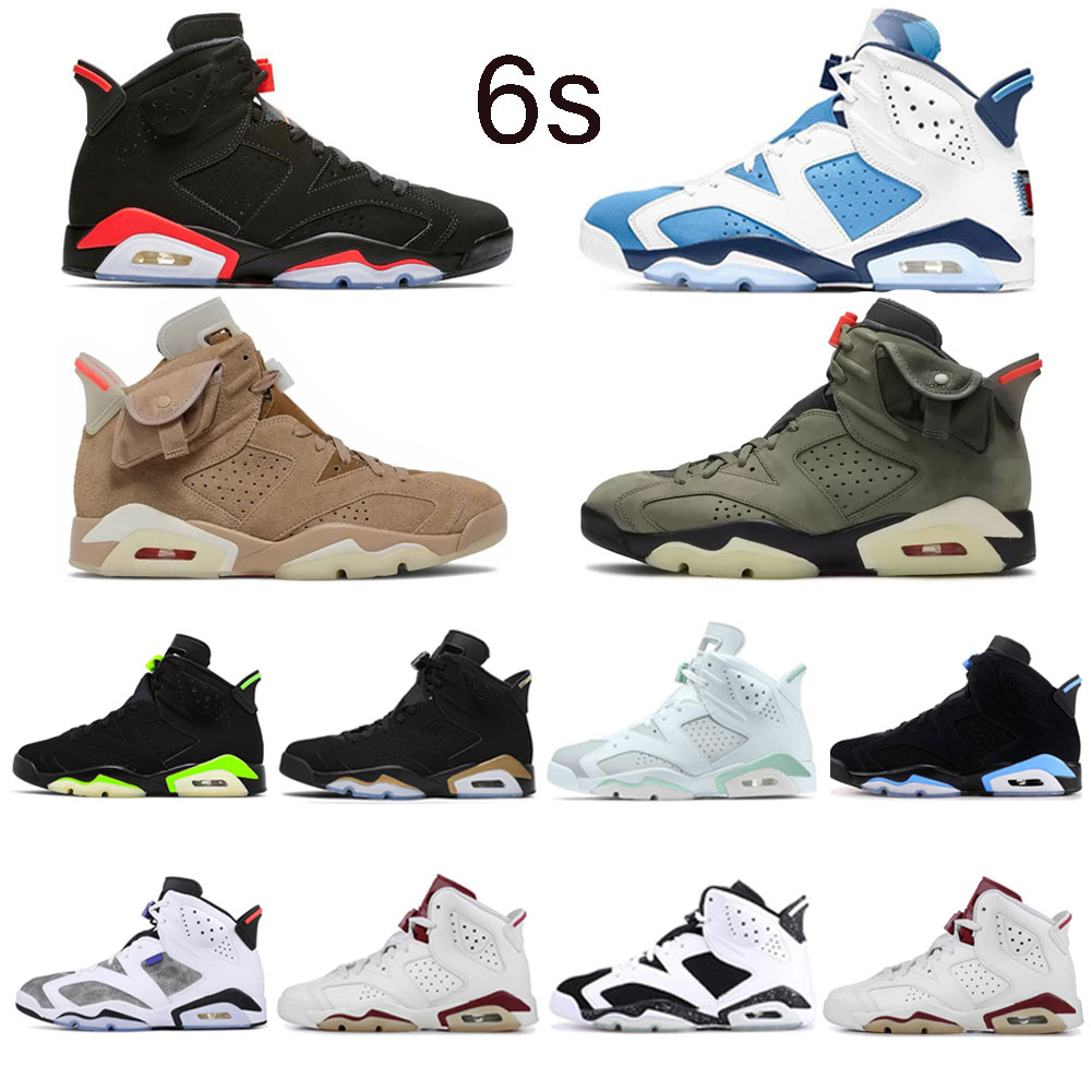 

casual shoes jumpman 6 6s sneaker trainers Midnight Navy University Blue Infrared Georgetown Unc Mint Foam Oreo Electric mens sports, 18