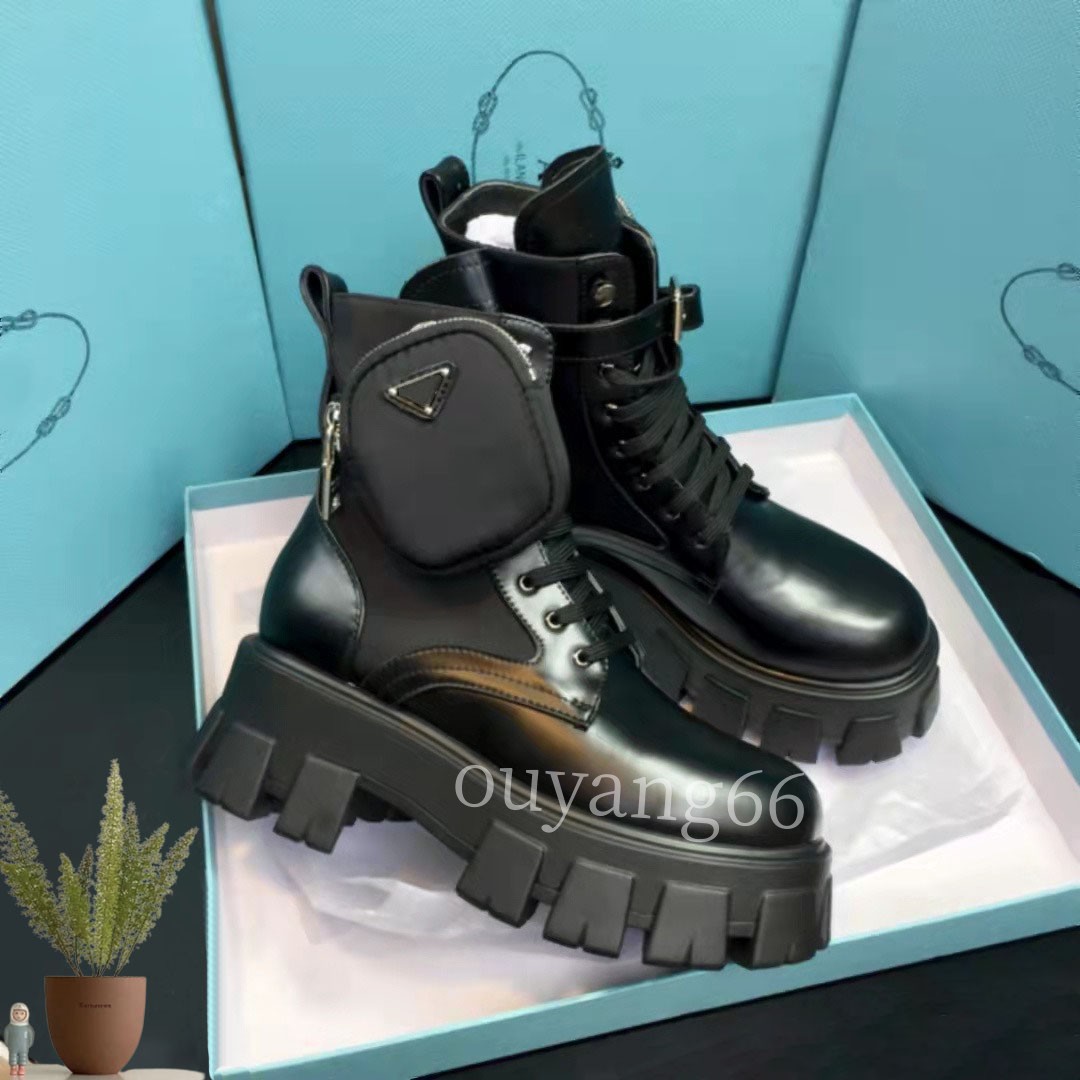 

Fashion Martin Boots Bag Boots Motorcycle Shoes Women Ankle Leather Military Combat Models Triple 2022 Cowhide Size 35-42, Box